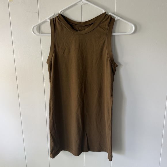 M Made In Italy Tops - Labo.Art Women's Size 0 XS Brown Sleeveless Crew Neck Tank Top Made in Italy